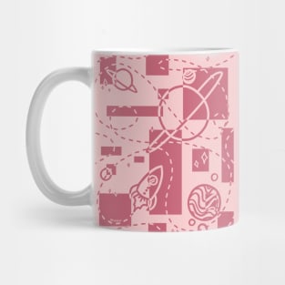 Geometric Galaxy (Dusty Rose Version) Mug